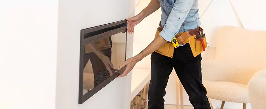 Metal Fireplace Installation in Santa Cruz, California
