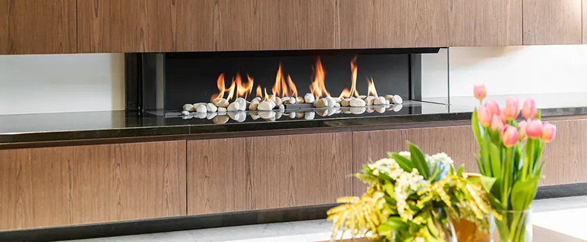 Double-height Fireplace Design Refurbishment in Santa Cruz, California